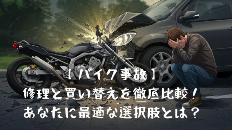 バイク事故後の修理と買い替えを徹底比較！あなたに最適な選択肢とは？ 